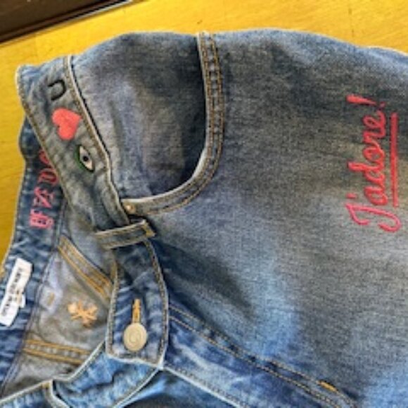 OPENING CEREMONY BRAND Fabulously Embellished NYC DENIM JEANS.  SIZE 28 - Picture 2 of 7